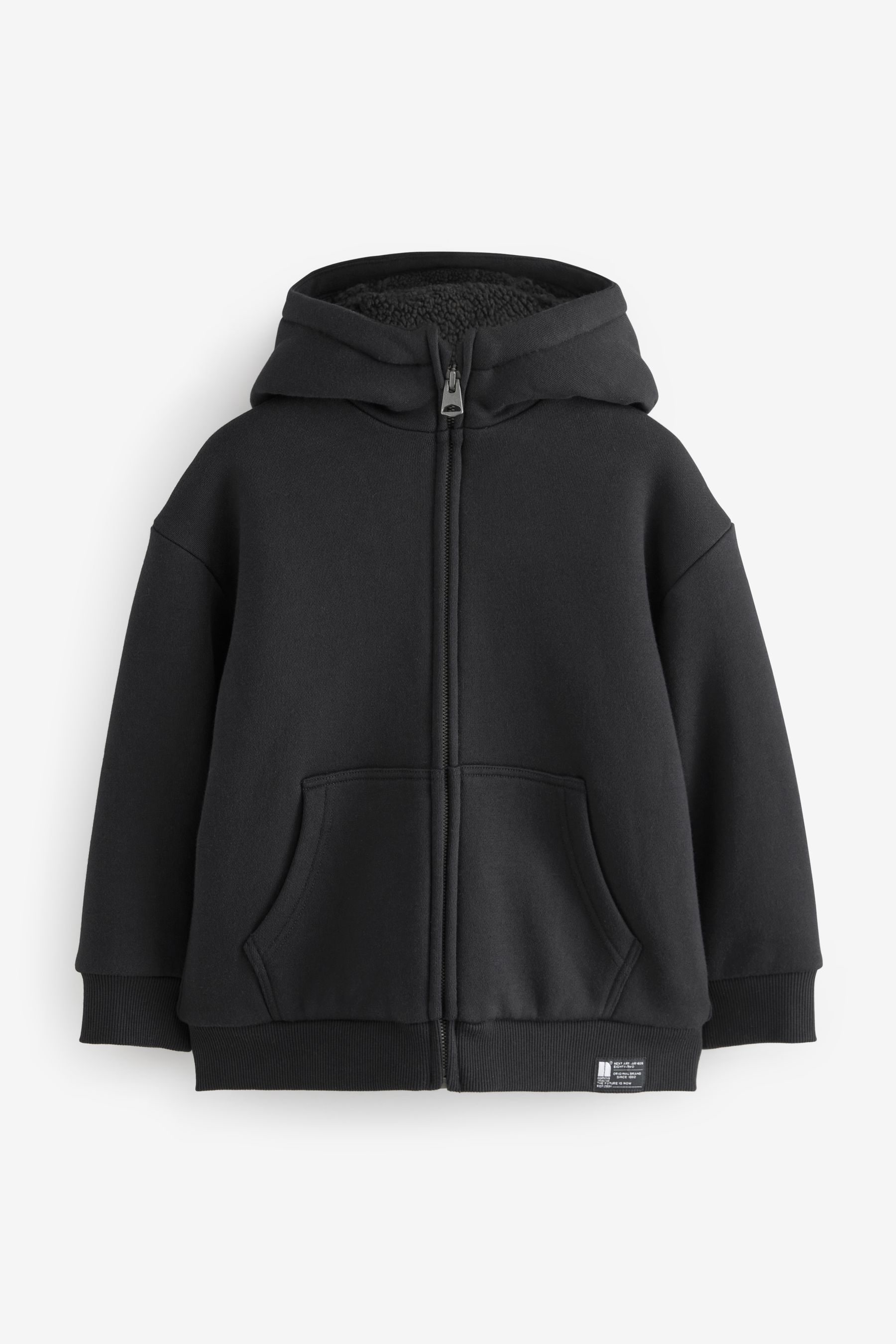 Childrens black zip up hoodie shop
