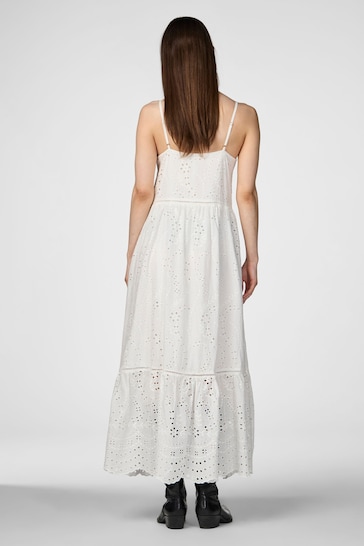 Y.A.S White Broderie Maxi Sun Dress