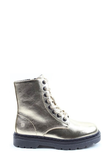 Heavenly Feet Silver Justina2 Metal Ankle Boots