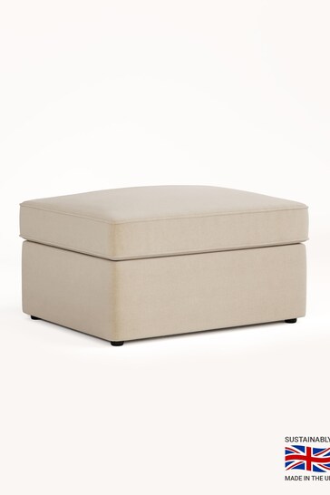 Jay-Be Brushed Twill Linen Cream Brushed Twill Linen Footstool Bed