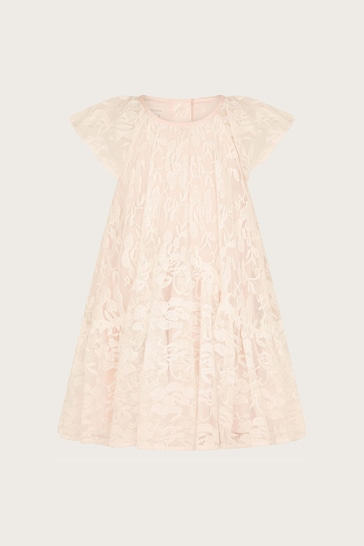 Monsoon Pink Baby Annette Lace Dress