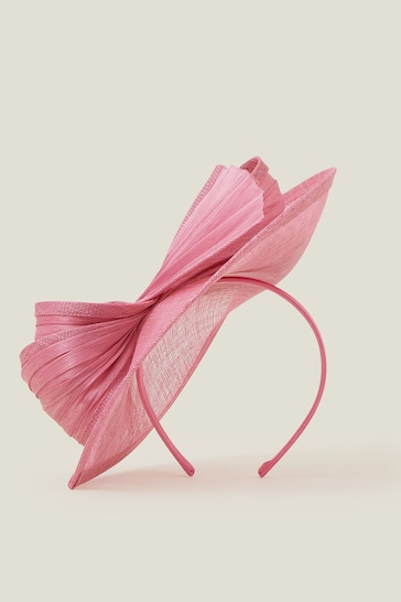 Accessorize Pink Tia Bow Fascinator Hair Accessories