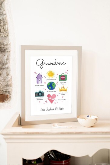 Personalised Mothers Day Framed Illustrated Print by Jonnys Sister