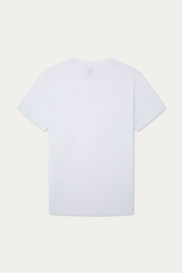 Hackett London Men Short Sleeve White T-Shirt