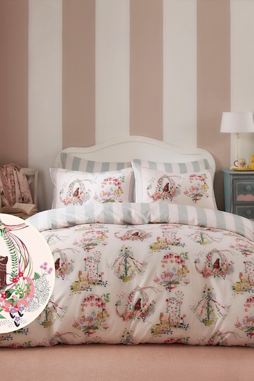 Cath Kidston Pink Summer Parade Duvet Cover and Pillowcase Set