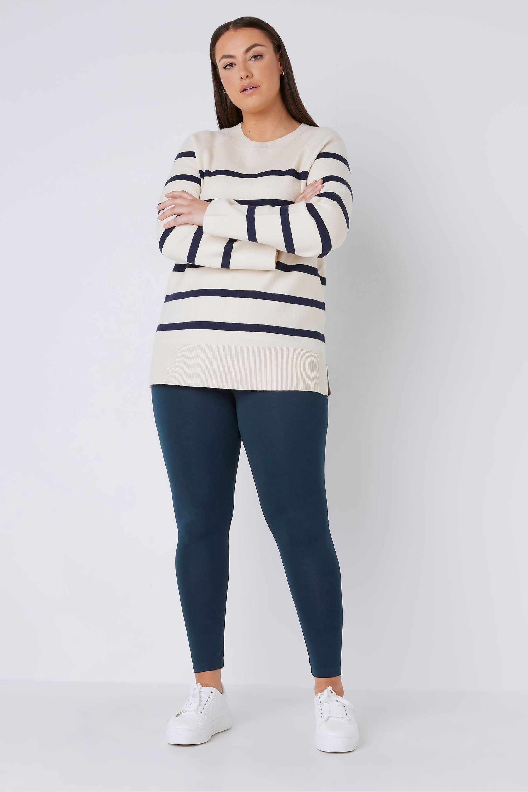 Buy Evans Cotton Elastane Full Length Leggings from the Next UK online shop