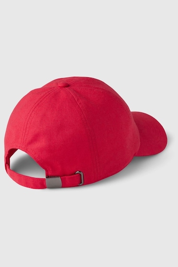 Gap Pink Linen Cotton Blend Baseball Hat