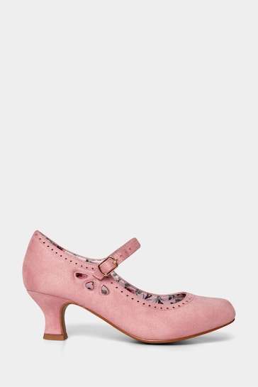 Joe Browns Pink Microsuede Mary Jane Shoes
