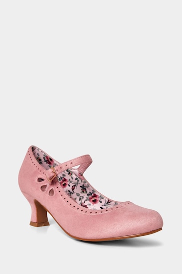 Joe Browns Pink Microsuede Mary Jane Shoes
