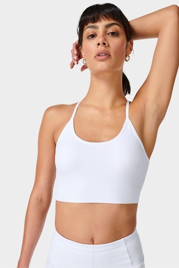 Buy Sweaty Betty White Spirit Reformed Yoga Bra from the Next UK online shop