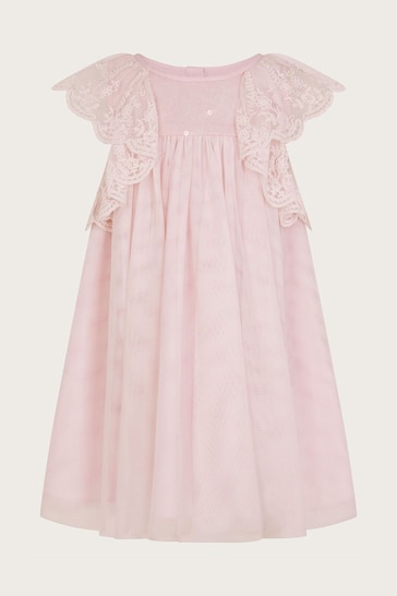Monsoon Pink Baby Charlotte Frill Dress