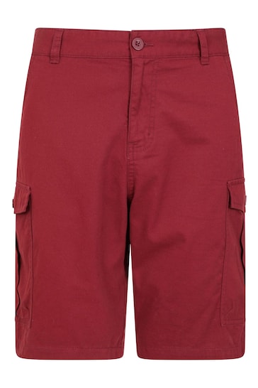 Mountain Warehouse Red Mens Lakeside Cargo Shorts