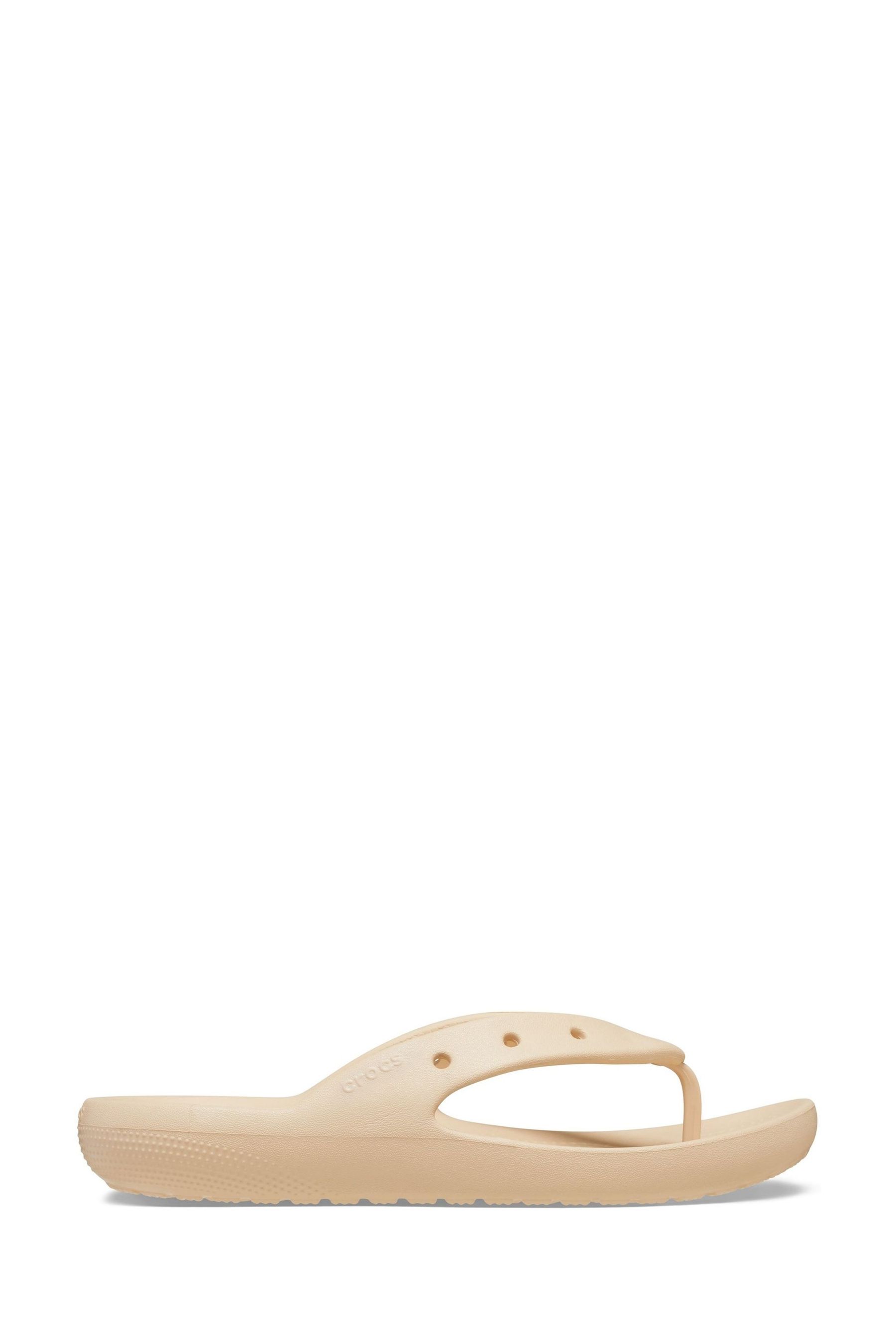 Buy Crocs Cream Classic Flip Flop Sandals from the Next UK online shop