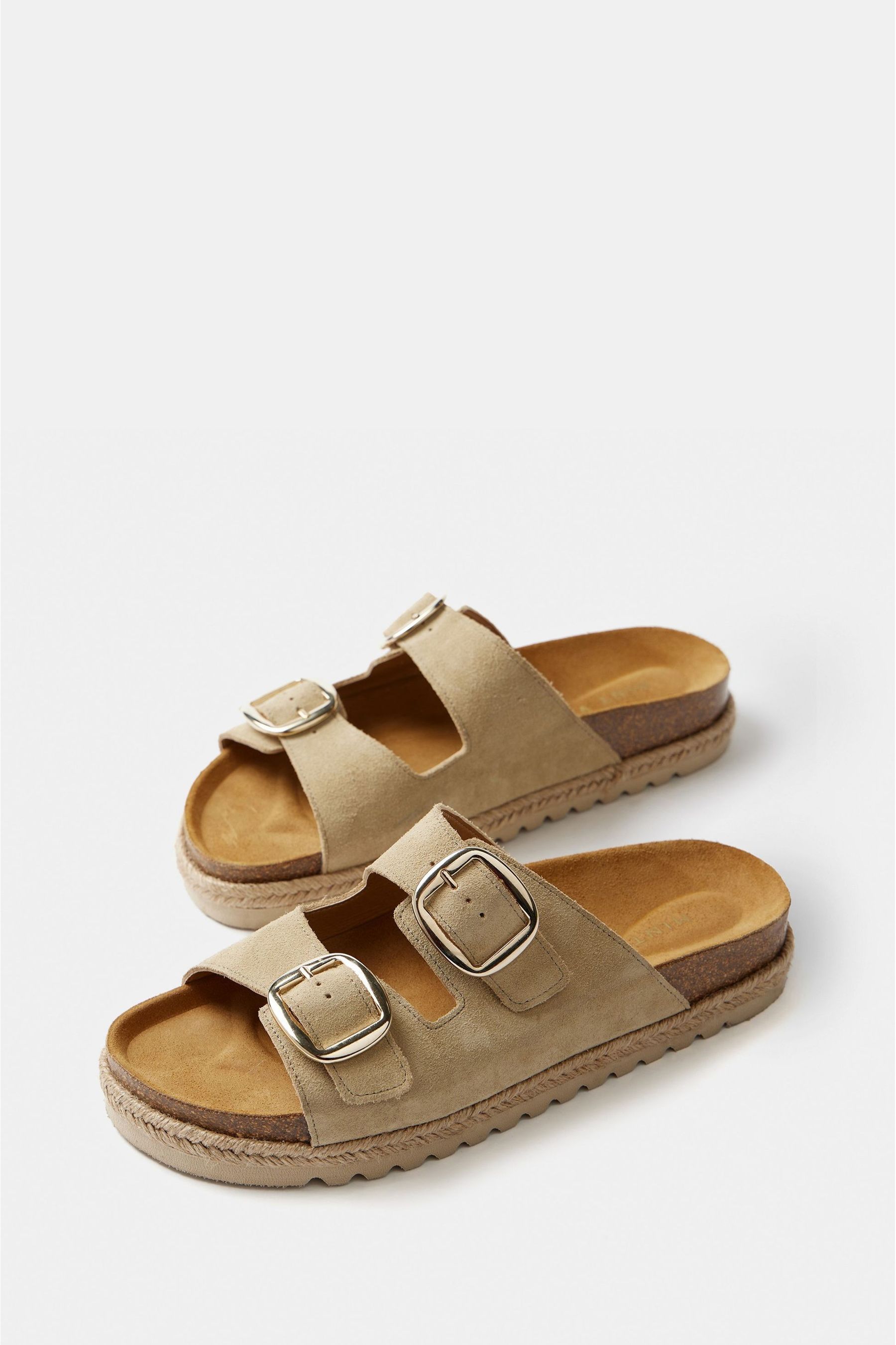 Cream suede sandals hotsell