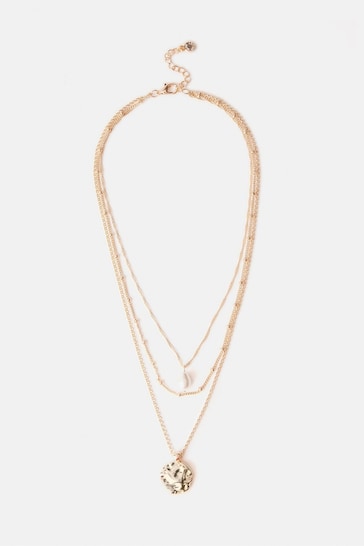 Mint Velvet Gold Tone Layered Necklace