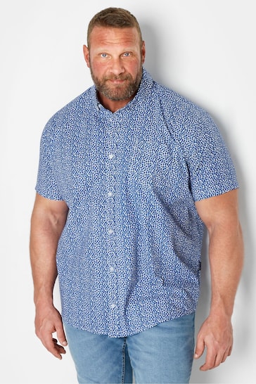 BadRhino Big & Tall Blue Poplin Shirt