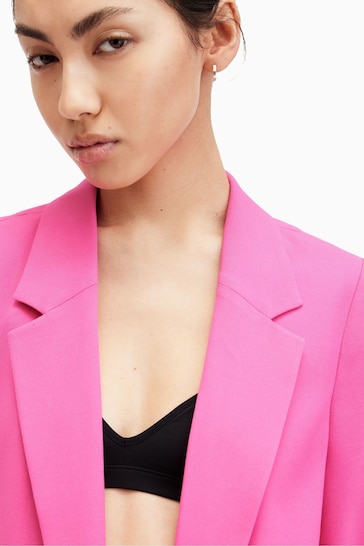 AllSaints Pink Aleida Tri Blazer