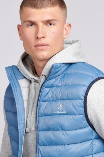 U.S. Polo Assn. Mens Bound Quilted Gilet