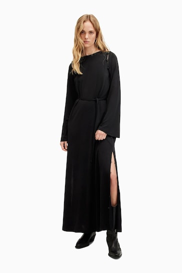 AllSaints Black Susannah Dress