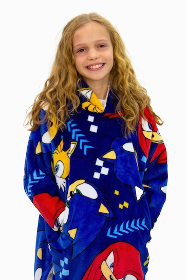 Character World Sonic Bounce Wearable Hooded Fleece