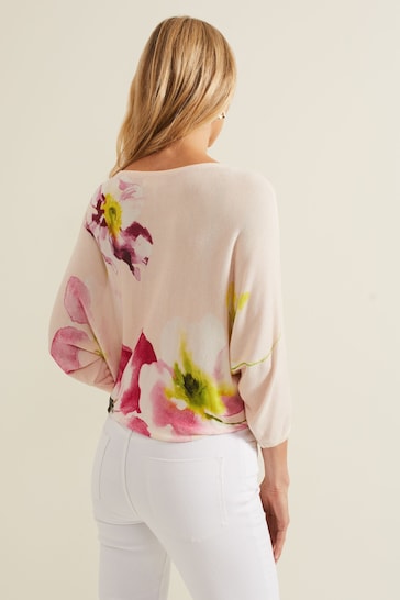 Phase Eight Erika Floral Placement Natural Jumper