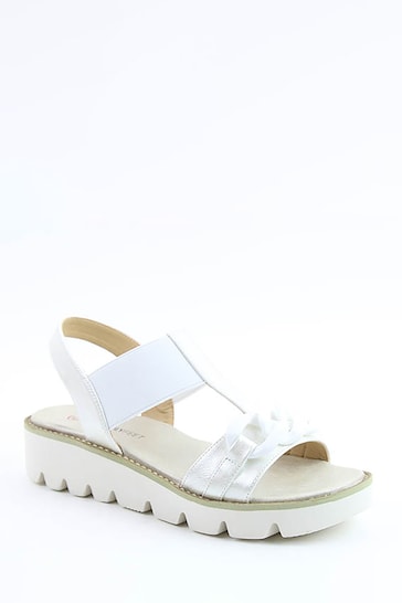 Heavenly Feet Lulu White Sandals