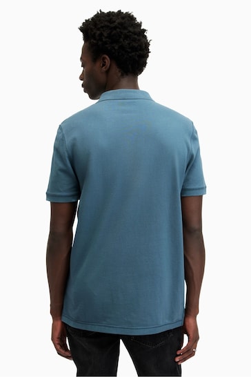 AllSaints Grey Reform Short Sleeve Polo Shirt 2 Pack