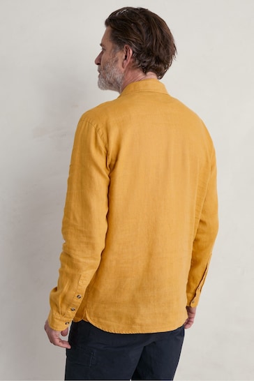 Seasalt Cornwall Yellow Mens Artists Shirt