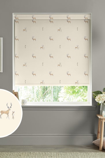 Sophie Allport Natural Stags Made to Measure Roller Blinds