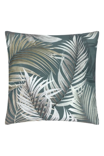 Evans Lichfield Green Palma Botanical Outdoor Cushion