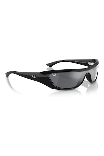 Ray Ban Xan Rb4431 Irregular Black Sunglasses