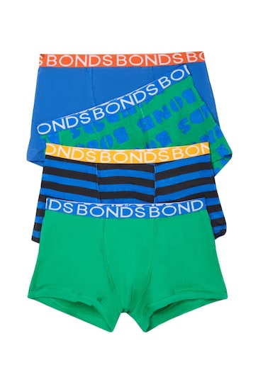 Bonds Blue Abstract Print Trunks 4 Pack