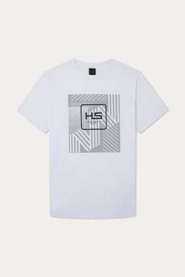 Hackett London Men Short Sleeve White T-Shirt