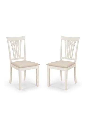 Julian Bowen Ivory Stanmore Chairs Set Of 2