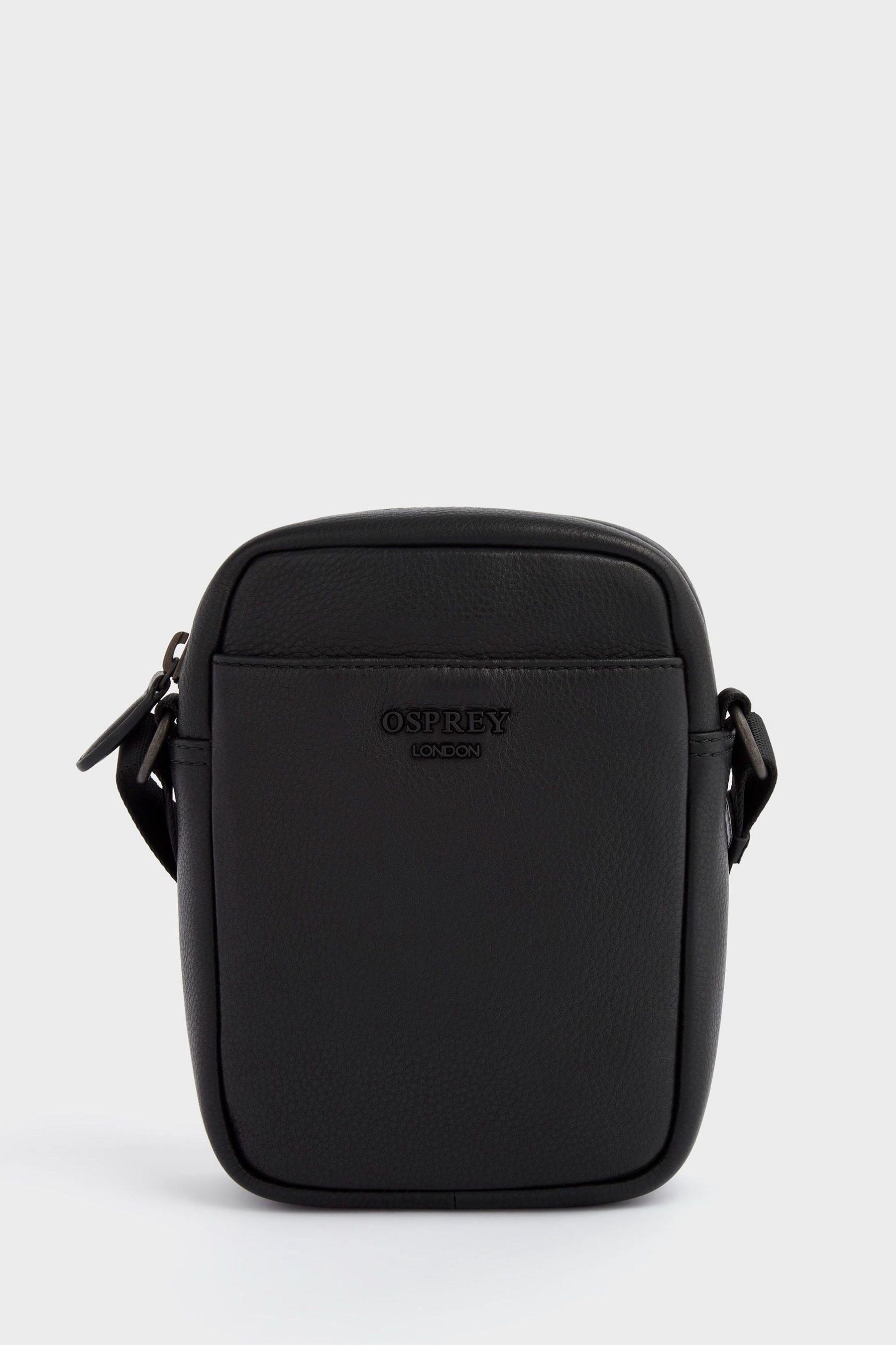 Buy OSPREY LONDON The Onyx Small Leather Black Messenger from the Next UK online shop