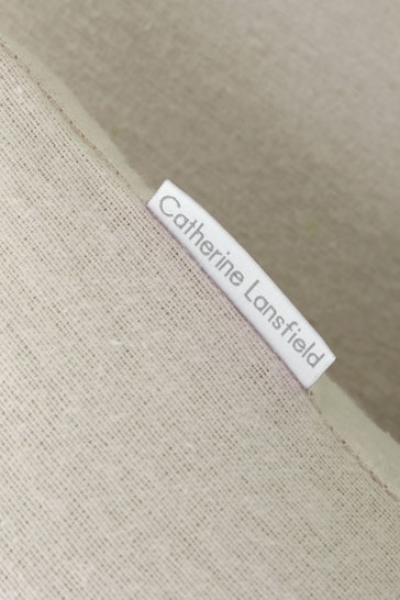 Catherine Lansfield Cream Brushed 100% Cotton Pair of Pillowcases