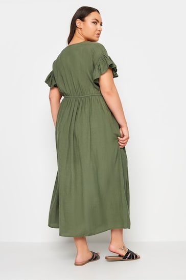 Yours Curve Green Boho Maxi Dress