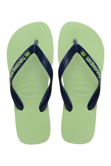 Havaianas Green Brasil Logo Sandals