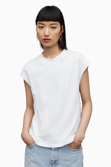 AllSaints White Esme T-Shirt