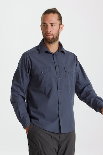 Craghoppers Blue Kiwi Long Sleeved Shirt