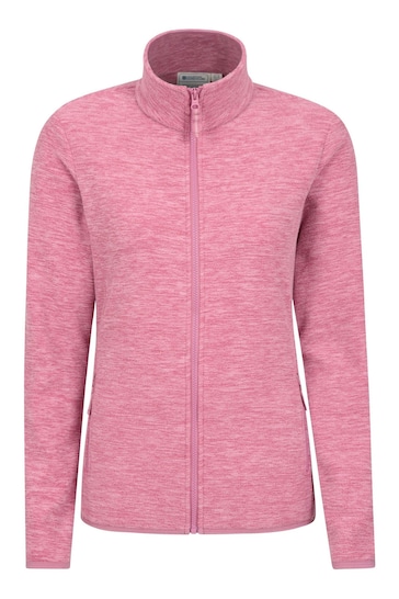 Mountain Warehouse Mid Pink Womens Snowdon Melange Half-Zip Fleece