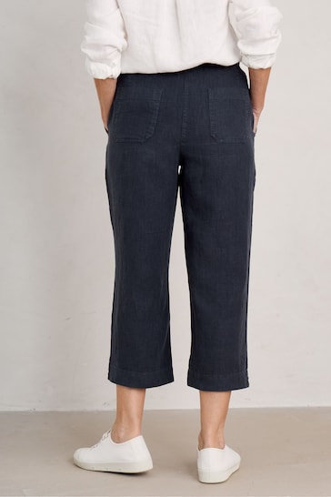 Seasalt Cornwall Blue Tall Poleacre Crop Trousers