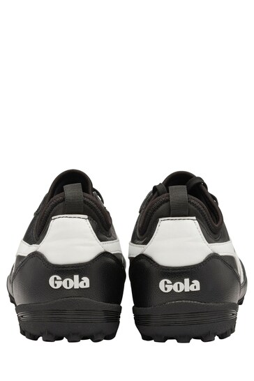Gola Black/White Mens Ceptor Turf Microfibre Lace-Up Football Boots