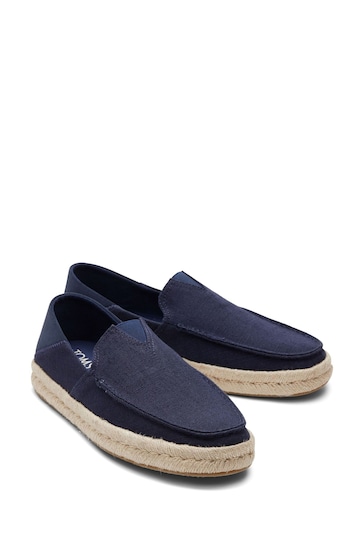 Toms Blue Alonso Rope Loafers