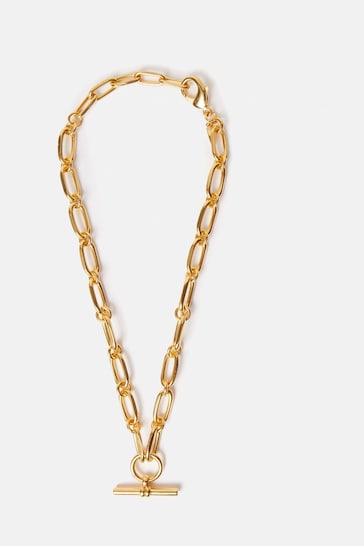 Jigsaw Trombone Link Chain Necklace