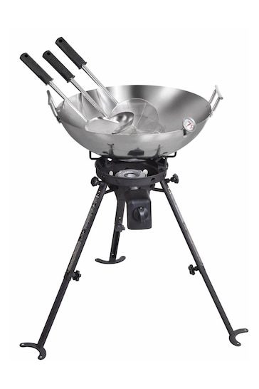 Callow Silver Complete Outdoor Wok Cooking Set
