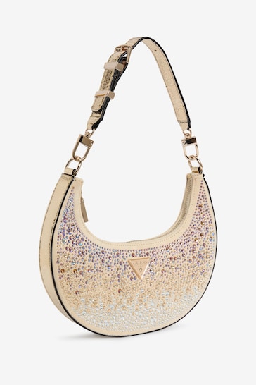 GUESS Small Lua Rhinestone Embellished Hobo Bag