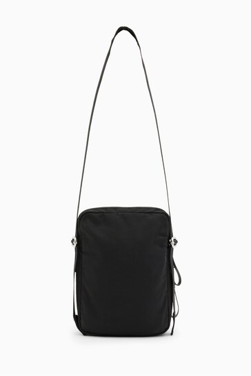 AllSaints Black Steppe Cross-Body Bag