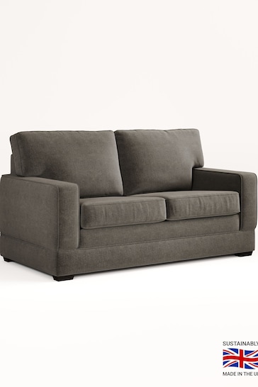 Jay-Be Brushed Twill Pewter Grey Urban 2 Seater Sofa Bed