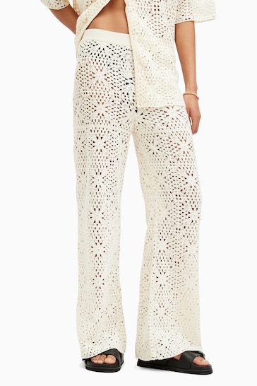 AllSaints White Milly Trousers